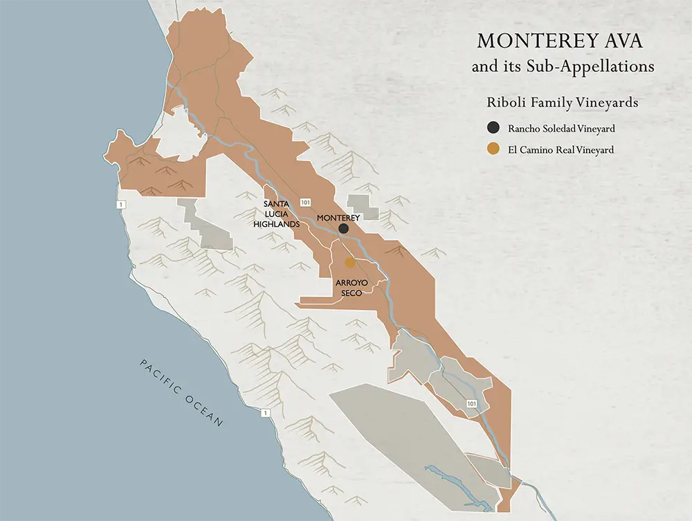 Monterey AVA map
